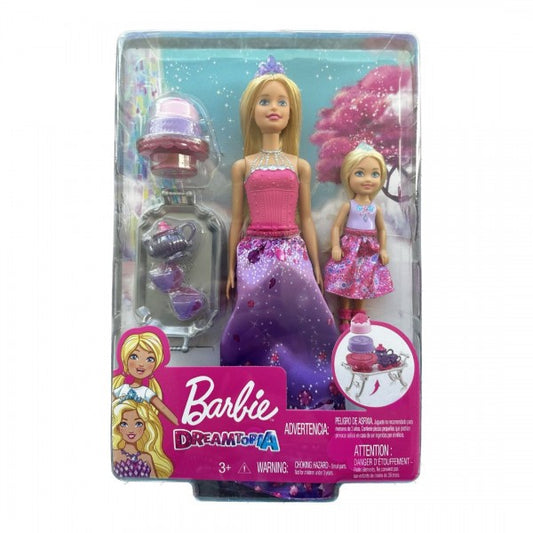 Barbie - Villa caramelo princesa y Chelsea juego de té