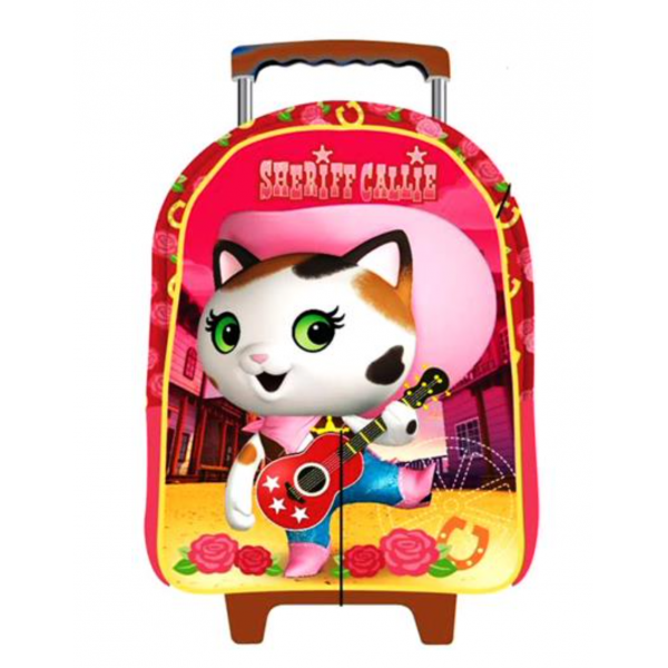 Mochila Sheriff Callie 30 Cm con Carrito