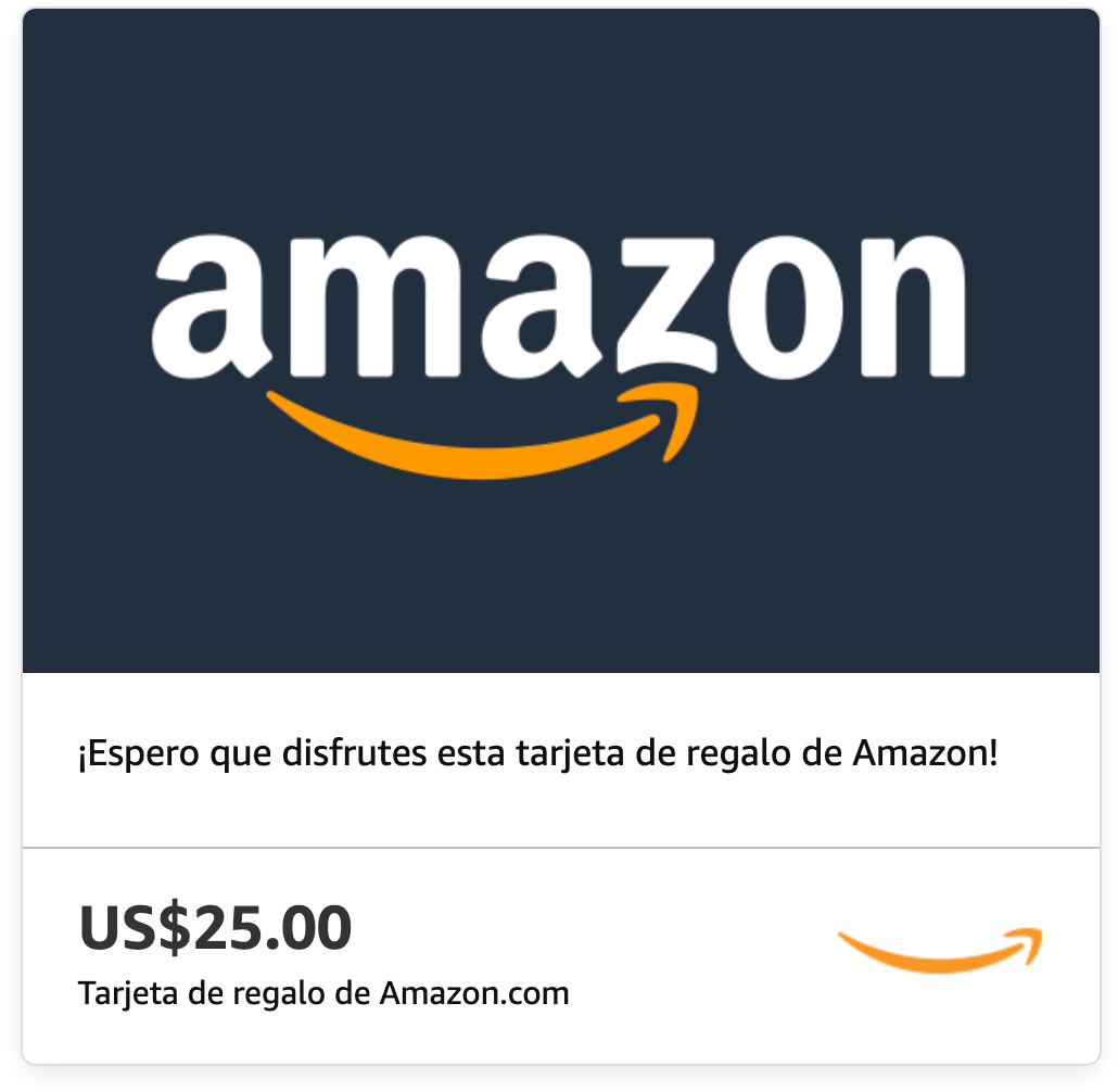 Amazon Tarjeta Regalo 25 USD