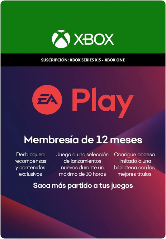 EA Play 12 Meses Suscripción | Xbox - Código de descarga