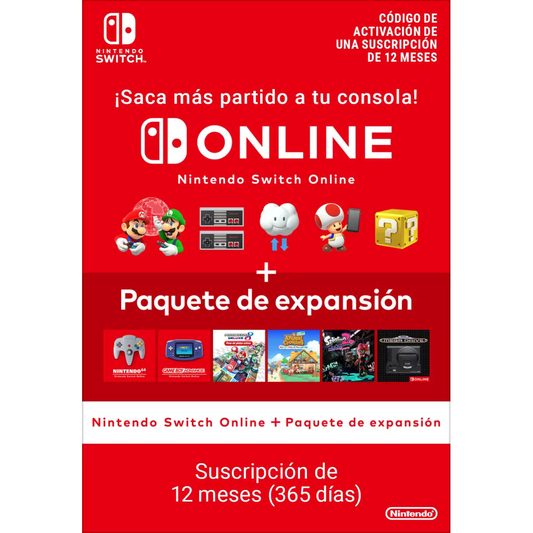 Nintendo Switch Online Family Membership 12 Months