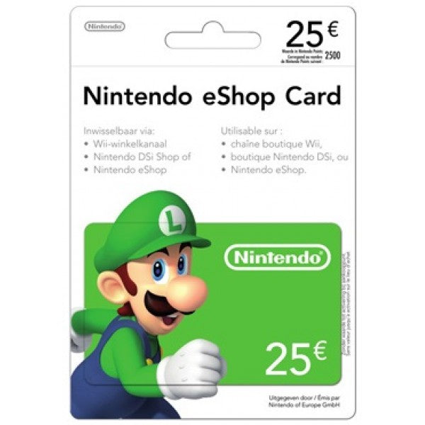 Nintendo Eshop 25 Euros