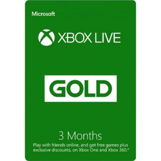 Xbox Live Suscripción Gold 3 Meses