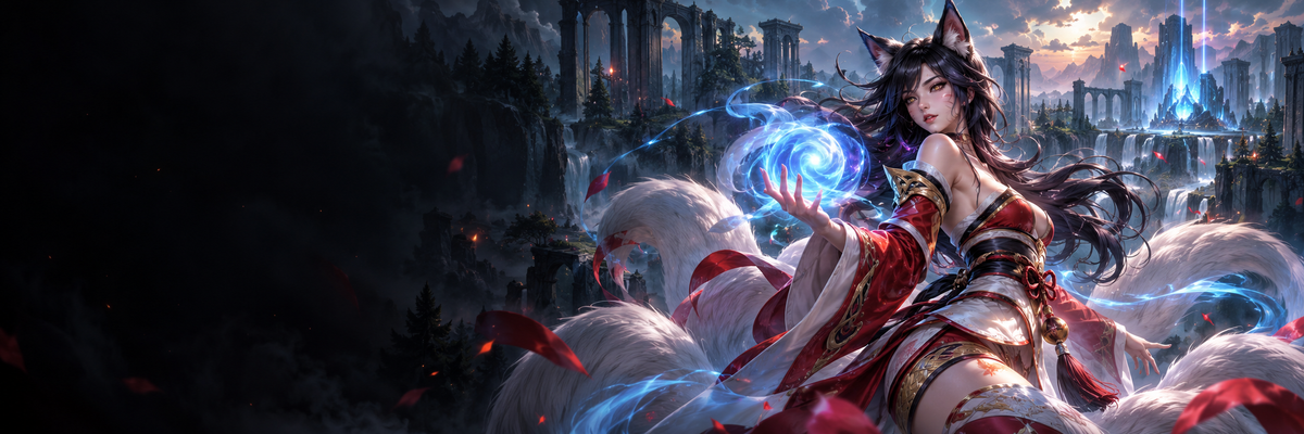 Ahri de League of Legends, banner Riot PIN GlobalPinGames
