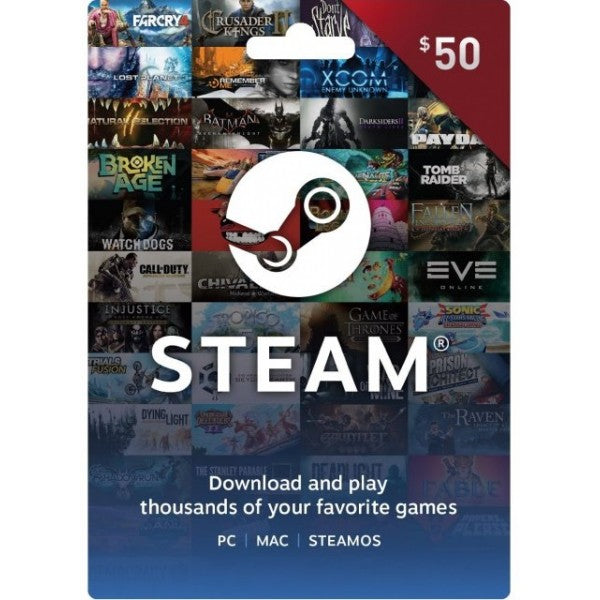 Steam Wallet Card 50 USD