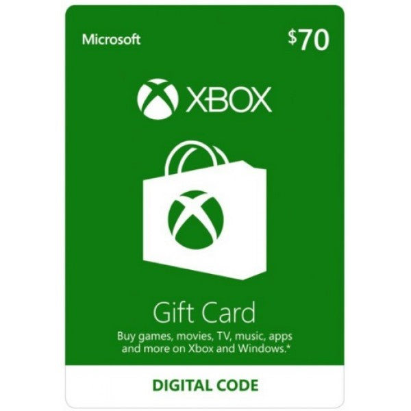 Xbox Gift Code 70 Usd (USA)